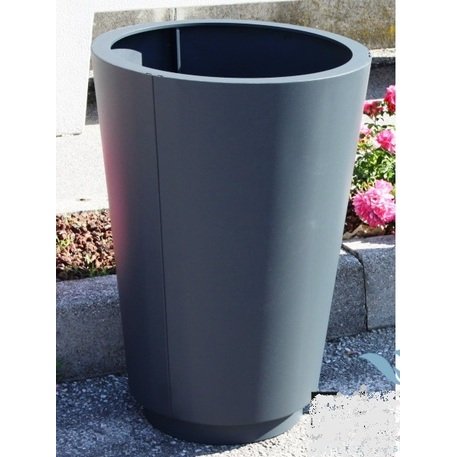 Apvalus metalinis lauko vazonas (gėlinė) 'Piramide TR Ø50/70/80/100xH/50/70/80/100cm'