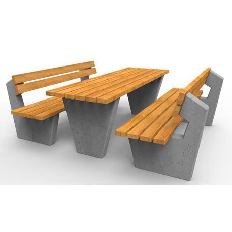 Betoninis pikniko stalas su suolais 'Exclusive / STF/19-04-68_01/MDL'