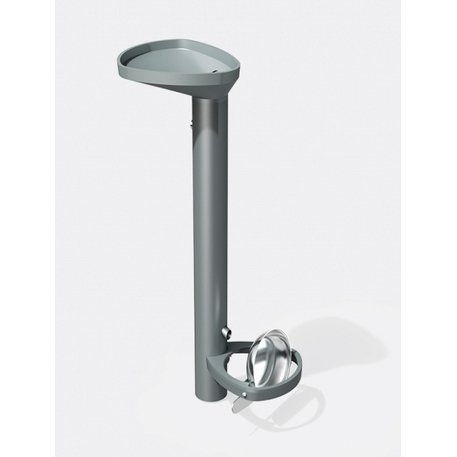 Metalinė geriamojo vandens kolonėlė su fontanu ir gertuve šunims 'DOGMAN + DOGS'