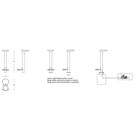 Metalinė geriamojo vandens kolonėlė su fontanu ir gertuve šunims 'DOGMAN + DOGS'