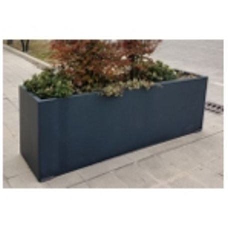 Kvadratinis metalinis lauko vazonas (gėlinė) 'Piramide / Square'