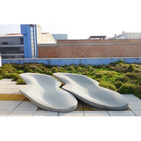 Betoninis gultas, šezlongas 'Slope'