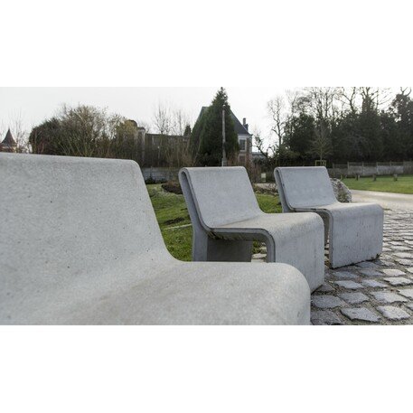 Betoninis suoliukas su atlošu (kėdė) 'Ar Puro / Individual Chair 60cm'