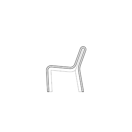 Betoninis suoliukas su atlošu (kėdė) 'Ar Puro / Individual Chair 60cm'