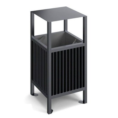 Metal litter bin 'BDS_NRZ-60L'