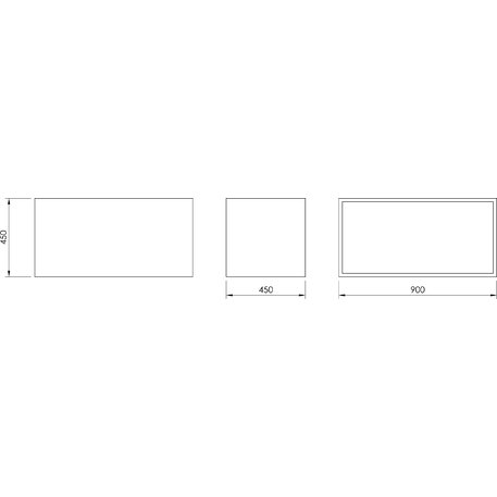 Betoninis vazonas '900x450xH/450mm_DUR002.02'