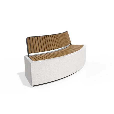 Concrete outdoor bench '200x70x81cm / BS-268-G'