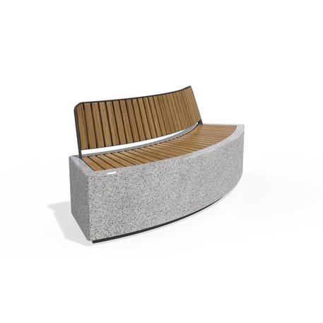 Concrete outdoor bench '200x70x81cm / BS-268-G'