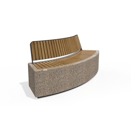 Concrete outdoor bench '200x70x81cm / BS-268-G'