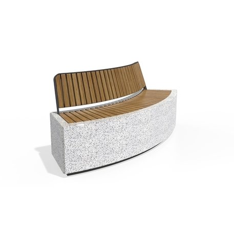 Concrete outdoor bench '200x70x81cm / BS-268-G'