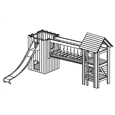 Element placu zabaw dla dzieci 'L2.18000 _Tower Combination 18'