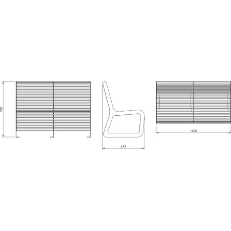 Metallbank 'BD/RALL_LRA070.02_120cm/MDL'