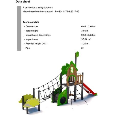 Element placu zabaw dla dzieci 'Forest_P1502'