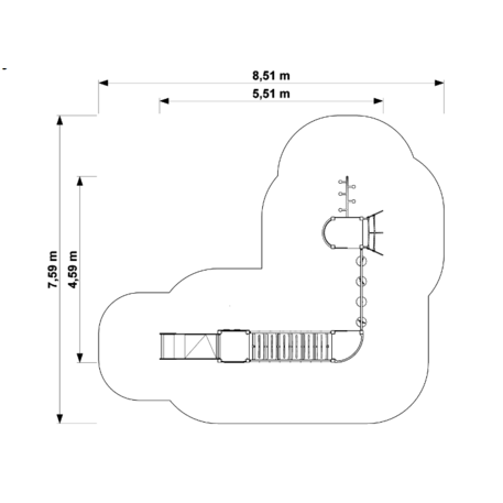 Bērnu rotaļu laukuma elements 'MBG-333/P1112'