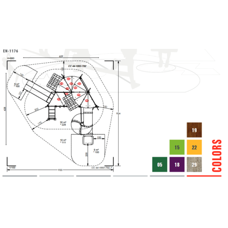 Children's playground element 'MBG-1018/CC 44-1003-T02'