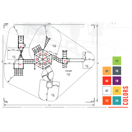 Children's playground element 'MBG-1025/CT 25-4001-99'