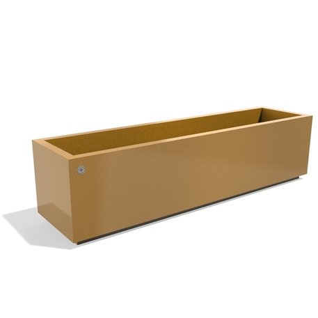 Metalinis lauko vazonas, gėlinė 'Premium / 150x38xH/38cm / BS-402'