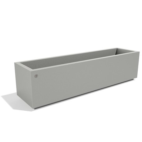 Metalinis lauko vazonas, gėlinė 'Premium / 150x38xH/38cm / BS-402'