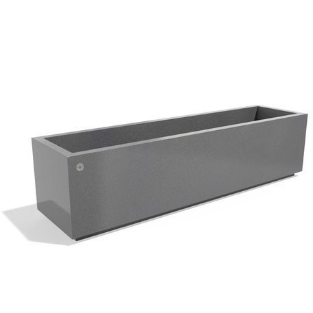 Metalinis lauko vazonas, gėlinė 'Premium / 150x38xH/38cm / BS-402'