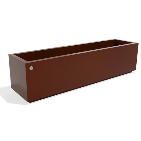 Metalinis lauko vazonas, gėlinė 'Premium / 150x38xH/38cm / BS-402'