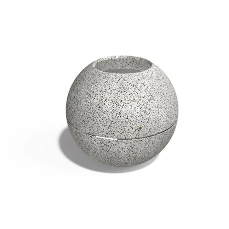 Apvalus betoninis vazonas – gėlinė, padengta smulkia granito skaldele 'Premium / Ø60xH/52,5cm / BS-371'