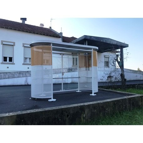 Rūkymo stoginė + Autobusų stotelės laukimo paviljonas 'Smoke Minor 2V / 343,5cm'