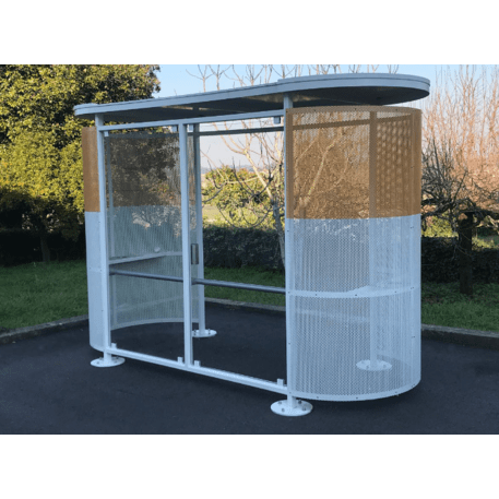 Rūkymo stoginė + Autobusų stotelės laukimo paviljonas 'Smoke Minor 2V / 343,5cm'