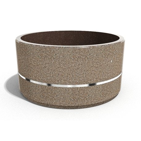 Apvalus betoninis terrazo vazonas (gėlinė) 'Premium / Ø200xH/100cm_BS-272'