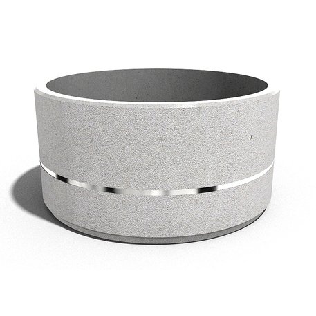 Apvalus betoninis terrazo vazonas (gėlinė) 'Premium / Ø200xH/100cm_BS-272'