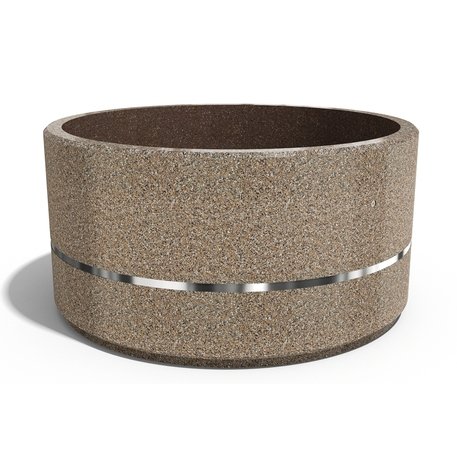 Apvalus betoninis terrazo vazonas (gėlinė) 'Premium / Ø200xH/100cm_BS-272'