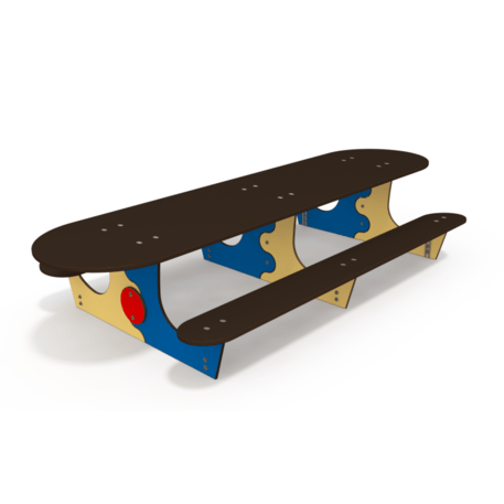 Žaidimų stalas su suolais vaikų aikštelėms 'MO_TA-4003-14'