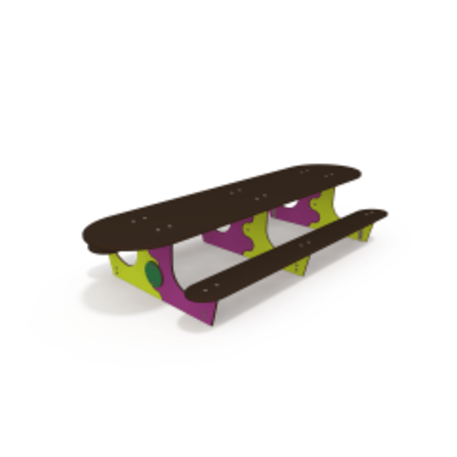 Žaidimų stalas su suolais vaikų aikštelėms 'MO_TA-4003-14'