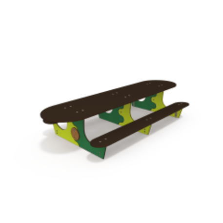 Žaidimų stalas su suolais vaikų aikštelėms 'MO_TA-4003-14'