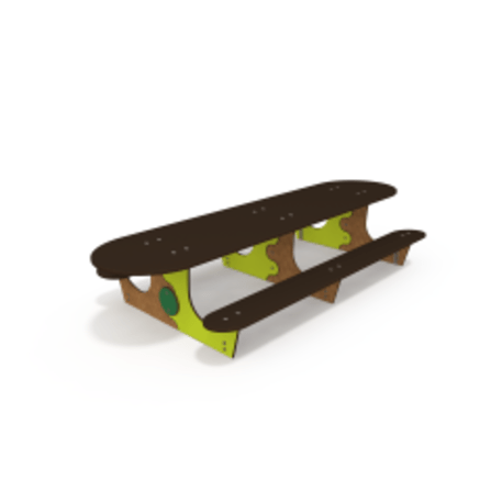 Žaidimų stalas su suolais vaikų aikštelėms 'MO_TA-4003-14'