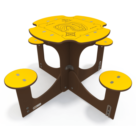 Žaidimų stalas su suolais vaikų aikštelėms 'MO_TA-6008-02'