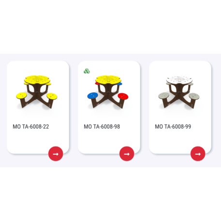 Žaidimų stalas su suolais vaikų aikštelėms 'MO_TA-6008-02'