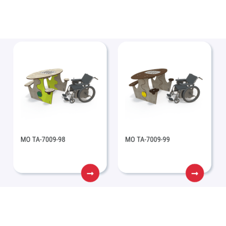 Žaidimų stalas su suolais vaikų aikštelėms 'MO_TA-7009-15'