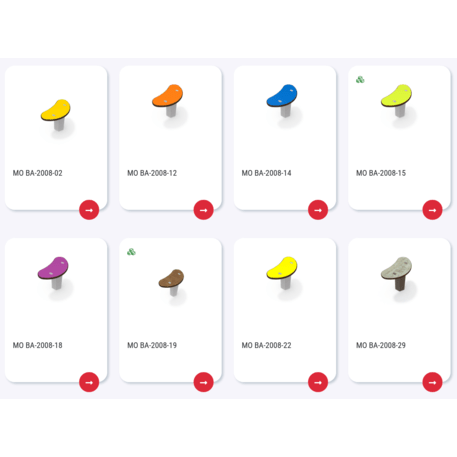 Spalvotas suoliukas vaikų žaidimo aikštelėms 'MO_BA-2008-05'