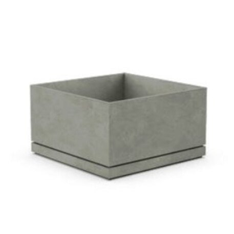 Betoninis lauko vazonas, gėlinė 'Regular / 79x79xH/45cm / BS-180'