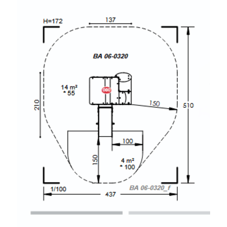 Vaikų žaidimų aikštelių įranga Baby linija – mažiesiems 'MBG-2011/BA 06-0320-03'