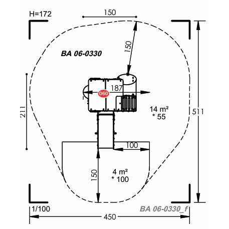 Vaikų žaidimų aikštelių įranga Baby linija – mažiesiems 'MBG-2017_BA 06-0330-07'