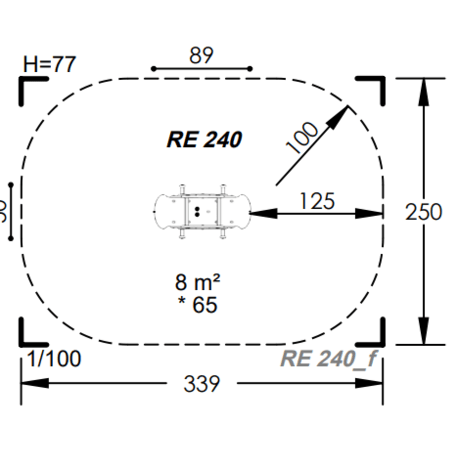 Spyruokliukas vaikų žaidimų aikštelėms 'MBG-1029_RE 240-02'