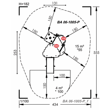 Vaikų žaidimų aikštelių įranga Baby linija – mažiesiems 'MBG-2029_BA 06-1005-P15'
