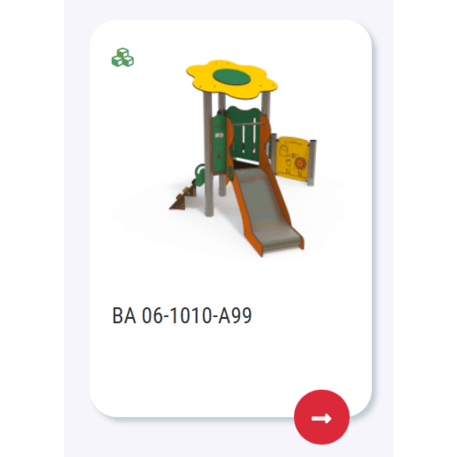 Vaikų žaidimų aikštelių įranga Baby linija – mažiesiems 'MBG-2038_BA 06-1010-A05'