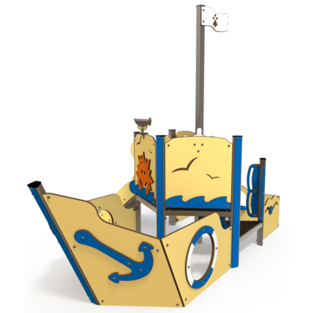  Vaikų žaidimo aikštelės kompleksas, kolekcija 'Piratų laivas / MBG-1173_CI 06-1001-Q01'