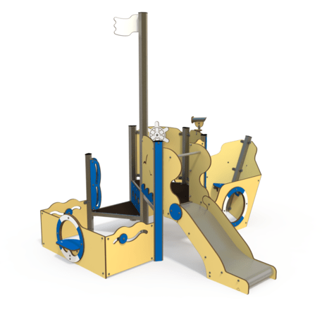  Vaikų žaidimo aikštelės kompleksas, kolekcija 'Piratų laivas / MBG-1173_CI 06-1001-Q01'