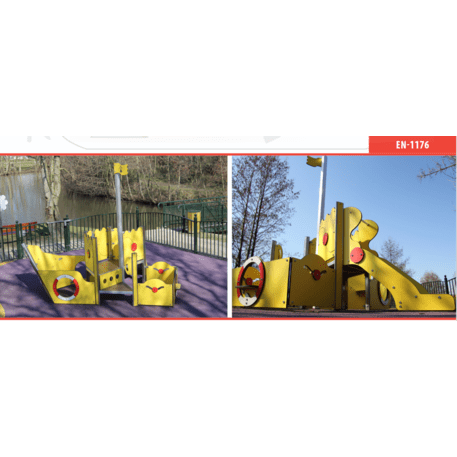  Vaikų žaidimo aikštelės kompleksas, kolekcija 'Piratų laivas / MBG-1173_CI 06-1001-Q01'
