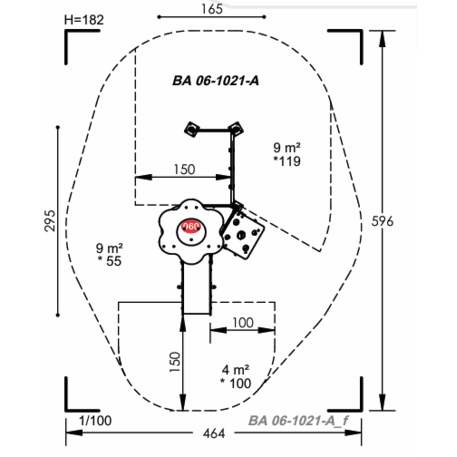 Vaikų žaidimų aikštelių įranga Baby linija – mažiesiems 'MBG-2056_BA 06-1021-A03'