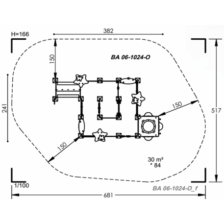 Vaikų žaidimų aikštelių įranga Baby linija – mažiesiems 'MBG-2059_BA 06-1024-O14'