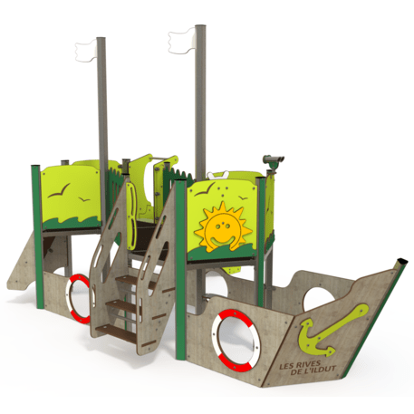  Vaikų žaidimo aikštelės kompleksas, kolekcija 'Piratų laivas / MBG-1188_CI 09-2001-T02'